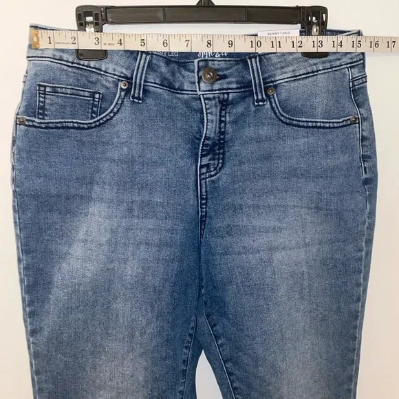 Style & Co Petite (NWT) Curvy Fit Womens Size: 10P Skinny Mid Rise Denim Jeans - Picture 4 of 14